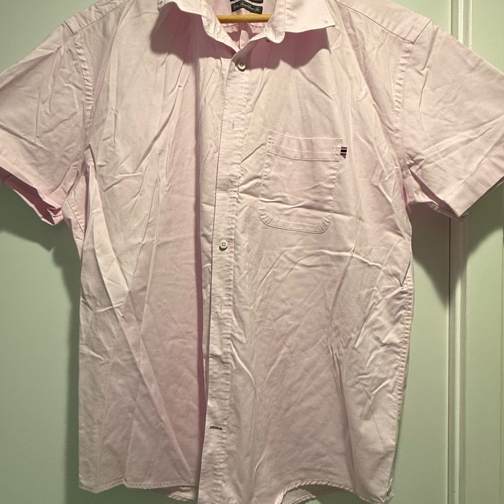 British Tailoring - 3 Bundle Casual Coral Pink and Blue Button Down Men’s Shirts